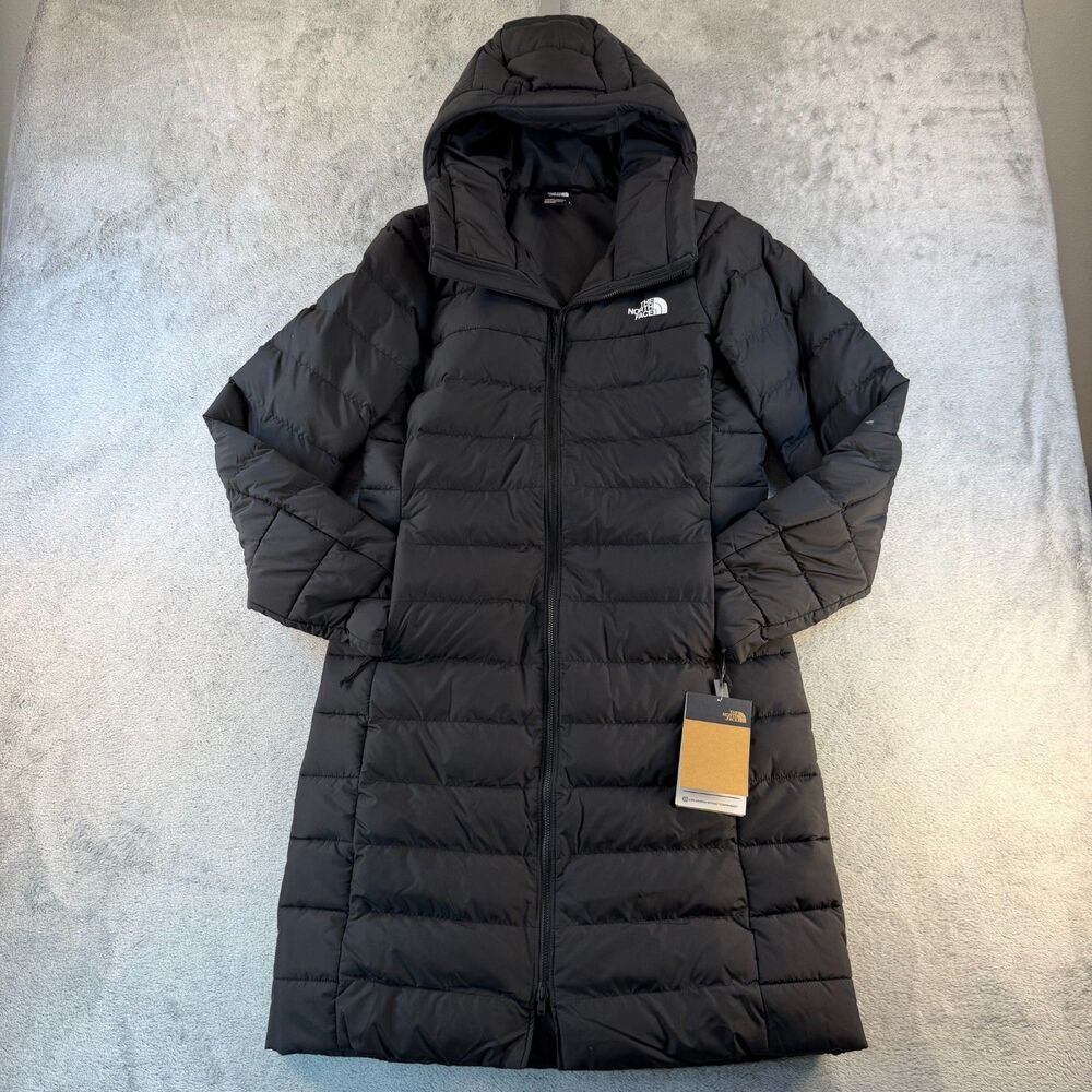 The North Face Women’s Aconcagua Down Parka Black Hooded Size Small NWT - Picture 4 of 14